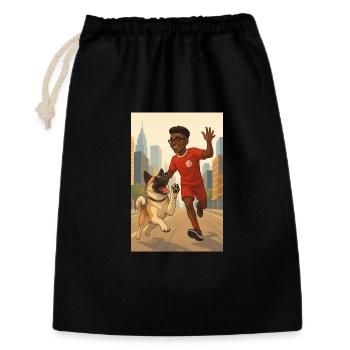 Holly & Matt (c - exists in real) - Gift Bag 30 x 45 cm - black - Front