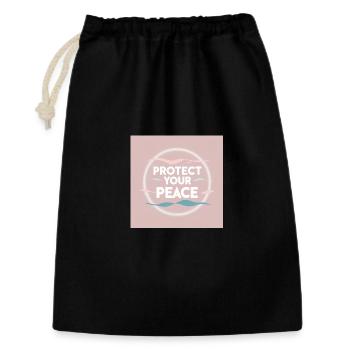 Peace protection - Sac cadeau 30 x 45 cm - noir - Devant