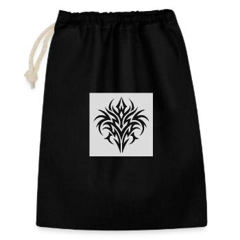 Sceau d’ornement tribal - Sac cadeau 30 x 45 cm - noir - Devant