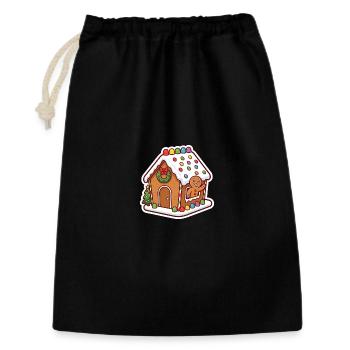 Koekman célèbre Noël dans ses Koekhuis - Sac cadeau 30 x 45 cm - noir - Devant
