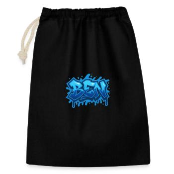 Graffiti  BEN Prénom cadeau idéal imprimable sur t - Sac cadeau 30 x 45 cm - noir - Devant