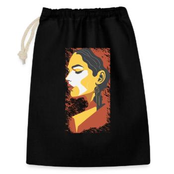 Geometric Summer Portrait - Gift Bag 30 x 45 cm - black - Front