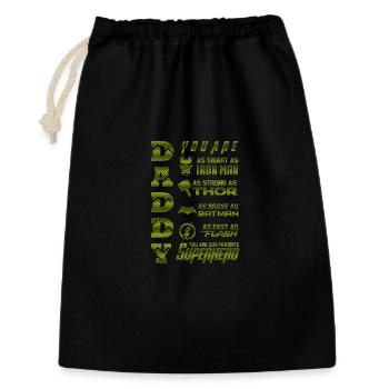 Citation de motivation inspirante Impression d’art - Sac cadeau 30 x 45 cm - noir - Devant