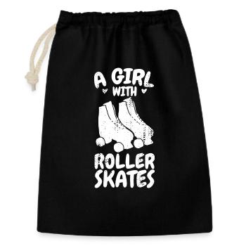 Roller skater - Gift Bag 30 x 45 cm - black - Front