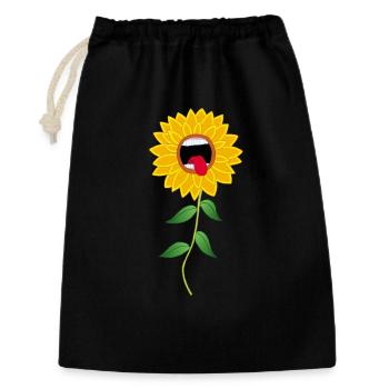 Howling Sunflower Flower - Gift Bag 30 x 45 cm - black - Front