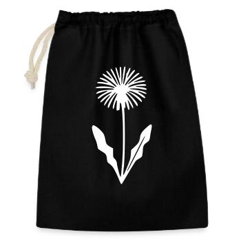 Flower Dandelion Flowers Blossom Wildflowers Herbs - Gift Bag 30 x 45 cm - black - Front