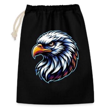 Pygargue à tête blanche - Sac cadeau 30 x 45 cm - noir - Devant