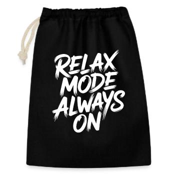 Relaxation mode always on - Gift Bag 30 x 45 cm - black - Front