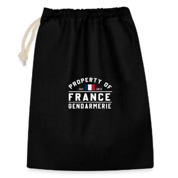 Gendarmerie Est 1972 - Sac cadeau 30 x 45 cm - noir - Devant