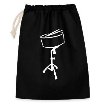Croquis de tambour d’agitation - Sac cadeau 30 x 45 cm - noir - Devant