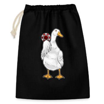 Duck Poker Jetons de poker - Sac cadeau 30 x 45 cm - noir - Devant