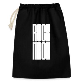 Rock and Roll bold logo design - Gift Bag 30 x 45 cm - black - Front