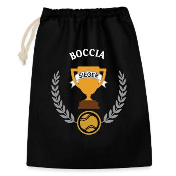 Boccia Vainqueur Vainqueur Tournoi Championnat - Sac cadeau 30 x 45 cm - noir - Devant