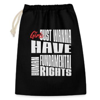 Fundamental Women's Rights Shirt - Gift Bag 30 x 45 cm - black - Front