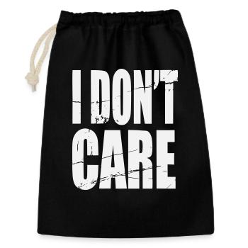 Je me fiche des lettrages grunge - Sac cadeau 30 x 45 cm - noir - Devant