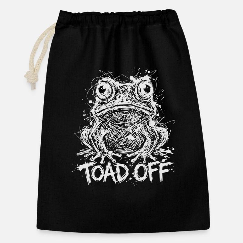 Toad Off Internet Meme Frog - Gift Bag 30 x 45 cm - black