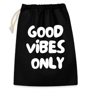 positive energy - Gift Bag 30 x 45 cm - black - Front