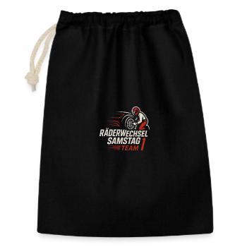 Wheel change Saturday Team 1 - Gift Bag 30 x 45 cm - black - Front