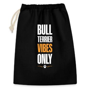 Bull Terrier Vibes Only - Gift Bag 30 x 45 cm - black - Front