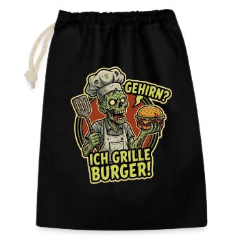 BrainChef Grille Burger - Gift Bag 30 x 45 cm - black - Front