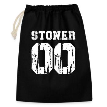 Typographie Grunge Stoner 00 - Sac cadeau 30 x 45 cm - noir - Devant