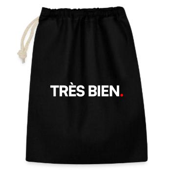 Très bien - Sac cadeau 30 x 45 cm - noir - Devant
