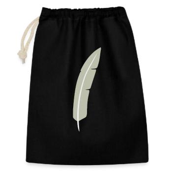 Feather Arc Minimalist Print - Sac cadeau 30 x 45 cm - noir - Devant