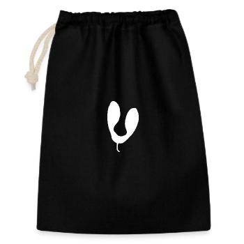 U-Form Abstrakte Silhouette - Geschenkbeutel aus Baumwolle (30 x 45 cm) - Schwarz - Vorne