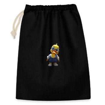 Lunettes Duck en Salopette en Denim - Sac cadeau 30 x 45 cm - noir - Devant
