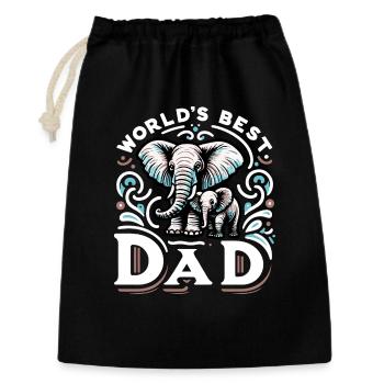 Dad Father's Day Love Father Son Daughter Parents - Gift Bag 30 x 45 cm - black - Front
