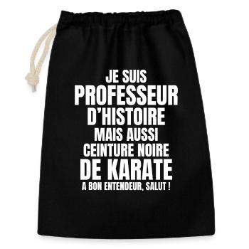 Teacher, teacher, history teacher - Gift Bag 30 x 45 cm - black - Front