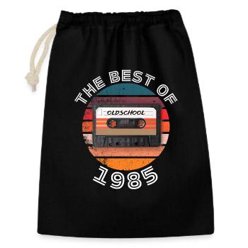 Le meilleur de 1985 - Sac cadeau 30 x 45 cm - noir - Devant
