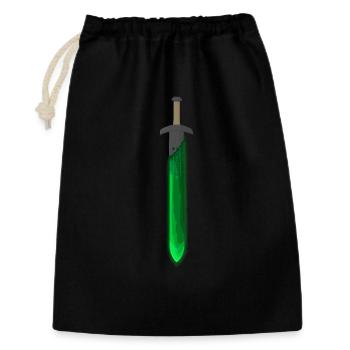 Green Rune Sword - Gift Bag 30 x 45 cm - black - Front