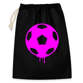 Frauenfußball - Geschenkbeutel aus Baumwolle (30 x 45 cm) - Schwarz - Vorne