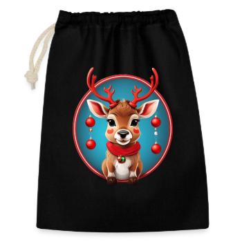 Baby Reindeer - Gift Bag 30 x 45 cm - black - Front