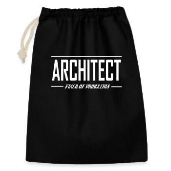 Je suis un architecte étudiants en architecture vintage - Sac cadeau 30 x 45 cm - noir - Devant