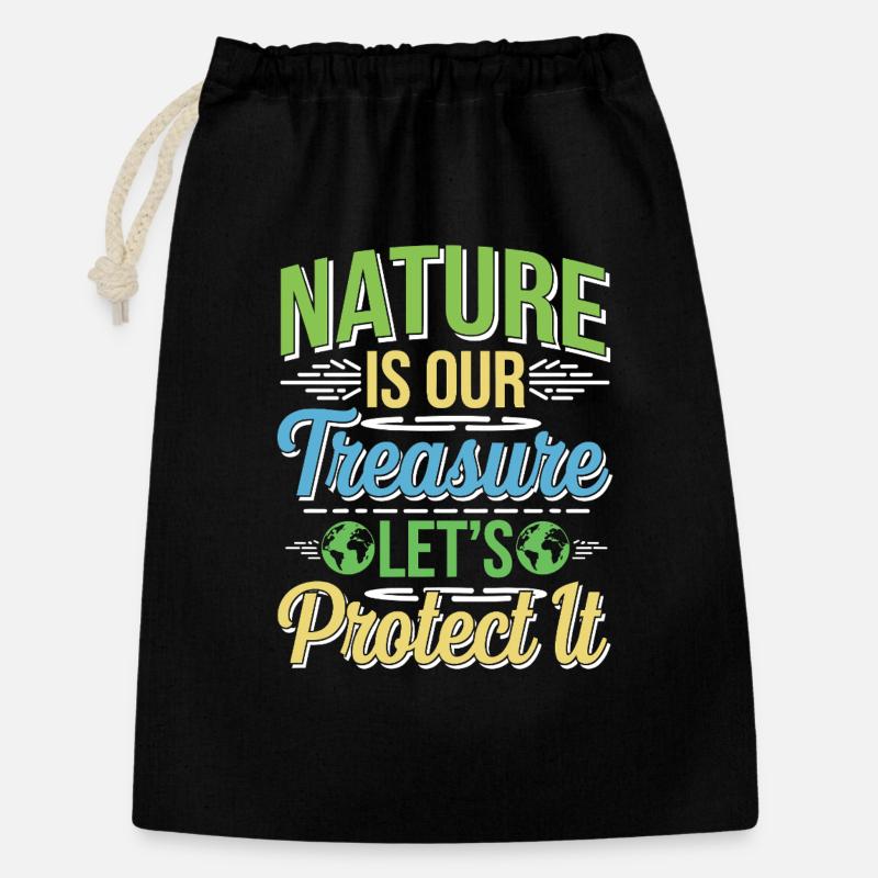 Earth Day - There is No Planet B! - Gift Bag 30 x 45 cm - black