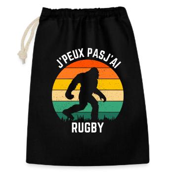 Sasquatch Rugby Retro Soleil - Sac cadeau 30 x 45 cm - noir - Devant