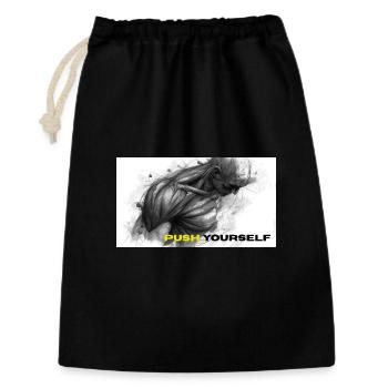 Strong Self Motivation Illustration - Gift Bag 30 x 45 cm - black - Front