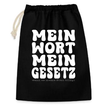 My Word, My Law - Gift Bag 30 x 45 cm - black - Front
