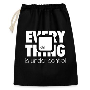 Under ctrl (dark) - Gift Bag 30 x 45 cm - black - Front