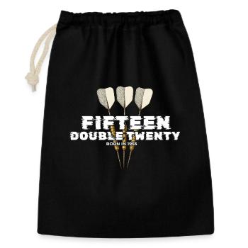 Vintage 1955 Darts Checkout - Gift Bag 30 x 45 cm - black - Front