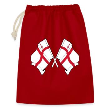 City of London Crossed Flags - Gift Bag 30 x 45 cm - red - Front