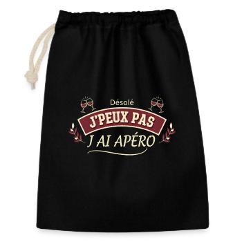 Missed aperitif sorry - Gift Bag 30 x 45 cm - black - Front
