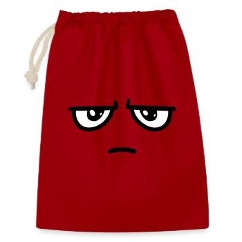pas impressionné - Sac cadeau 30 x 45 cm - rouge - Devant