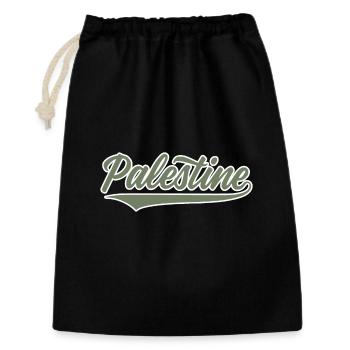 Palestine baseball-style olive-green-white - Gift Bag 30 x 45 cm - black - Front