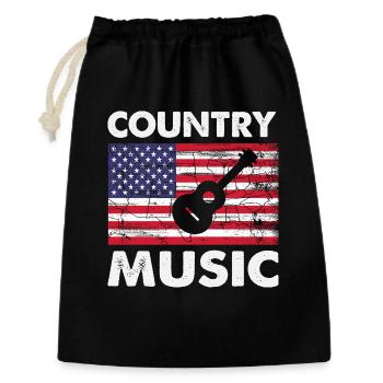 Country Music - Gift Bag 30 x 45 cm - black - Front