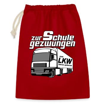 LKW Fahrer,LKW ,Trucker Fun Shirt,......fahren(25) - Geschenkbeutel aus Baumwolle (30 x 45 cm) - Rot - Vorne