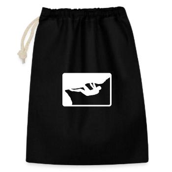 Outdoor Boulderer - Gift Bag 30 x 45 cm - black - Front