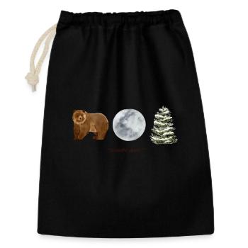 Winter Bear - Gift Bag 30 x 45 cm - black - Front